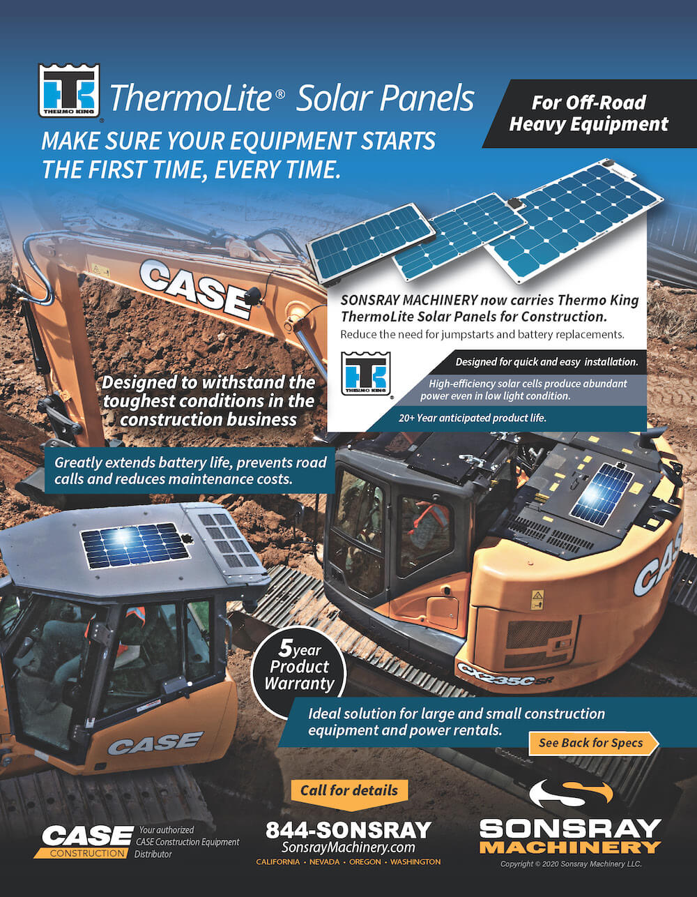 solar panels for heavy equipment